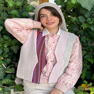 جلیقه پنبه ای جاجیم